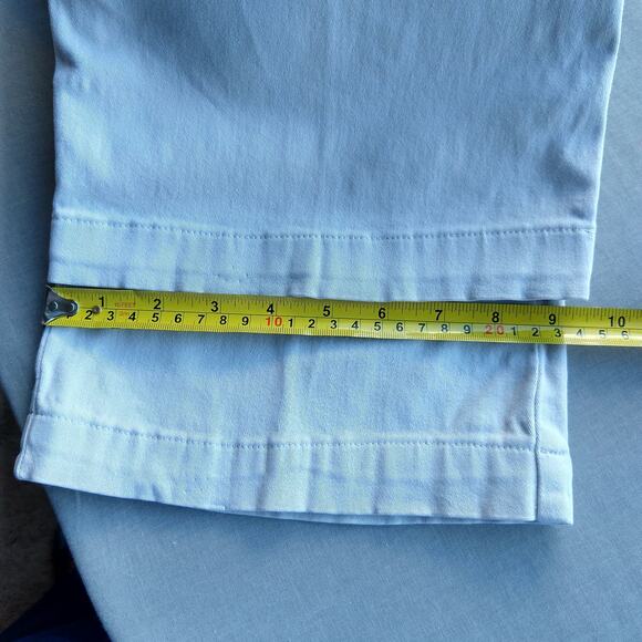 Lee Just Below the Waist Khaki White Slacks size 16S short slimming trousers - Picture 12 of 16